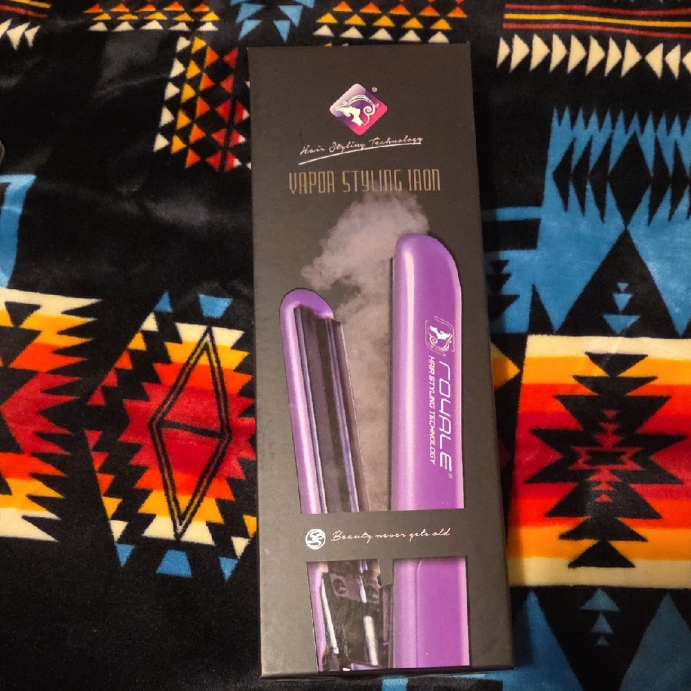 Purple Vapor Hair Styling Iron